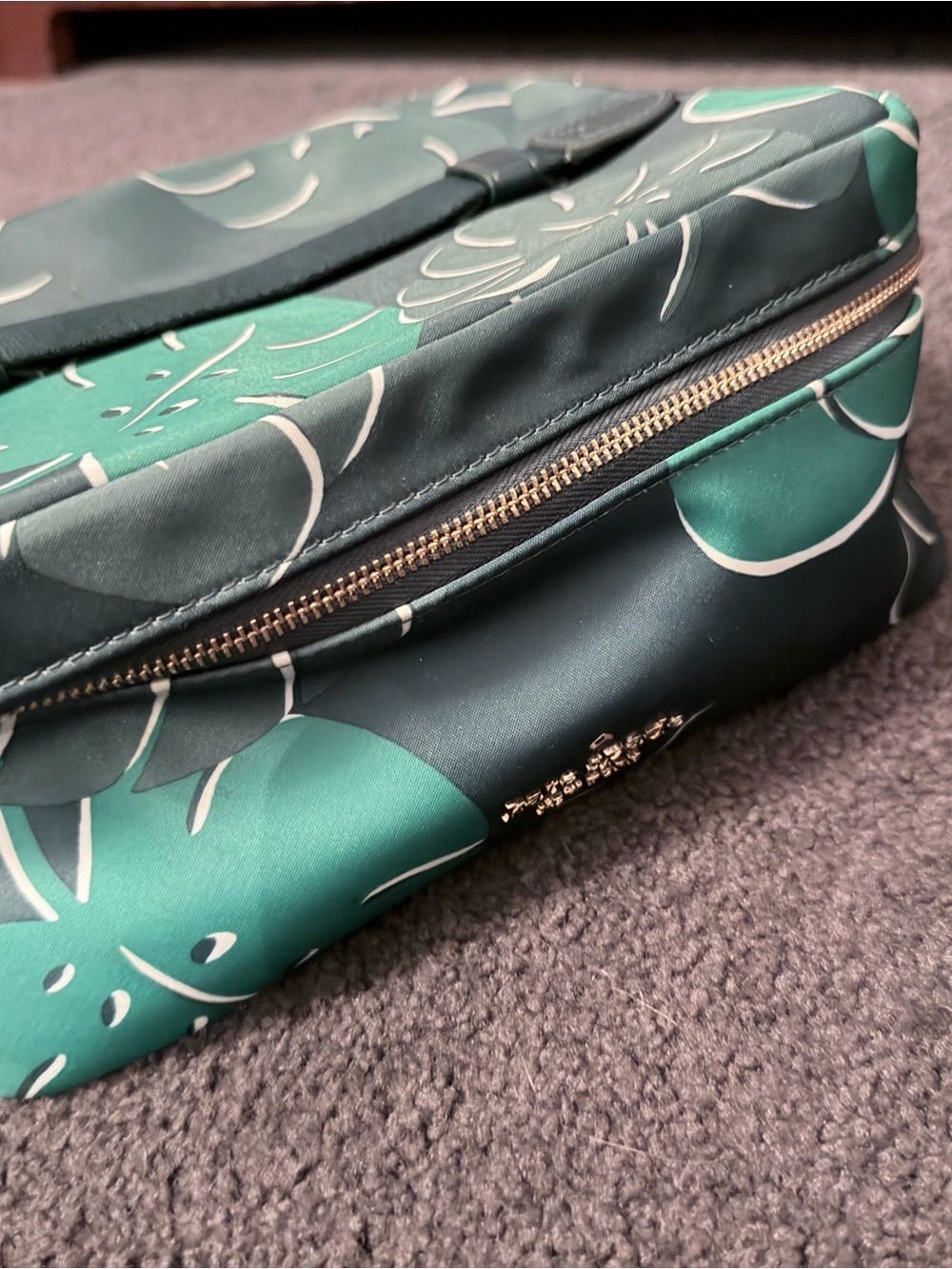 kate spade Teal & Dark Green Botanical Travel Bag Set - Picture 3 of 4